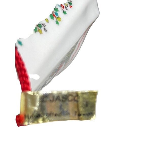 Vintage Jasco Porcelain Festive Goose Fragrant Christmas Tree Ornament - Picture 8 of 8